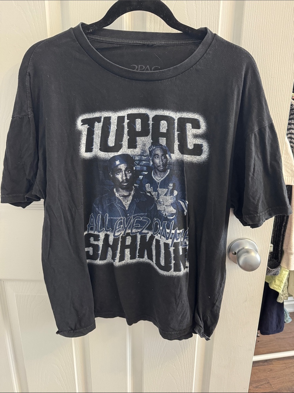 Tupac Graphic Black Short Sleeve Tee